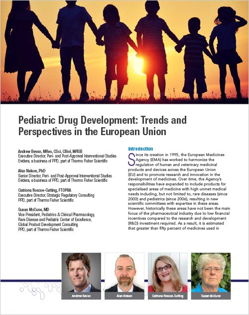 Pediatric Drug Development: Trends in the EU